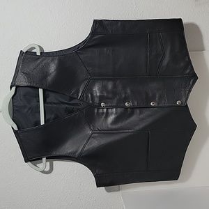 Biker Leather Vest